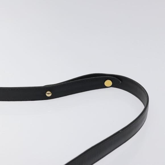 GUCCI Shoulder Bag Leather Black Gold - Picture 8 of 12